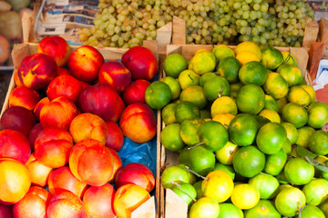 Fresh fruits at market
