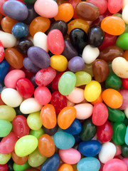 Fototapeta na wymiar Jellybeans Easter Candy Jellybean Background