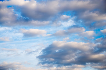 Naklejka na ściany i meble blue sky white clouds blur