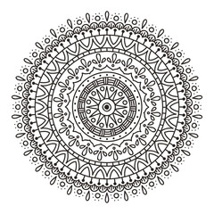 Mandala drawing, perfect for coloring