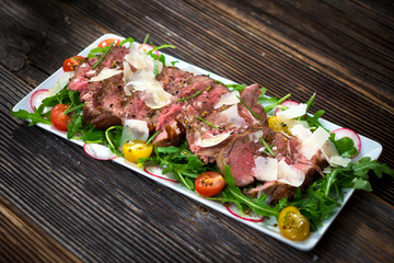 Beef Tagliata with Arugula 
