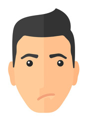 Envious caucasian man.