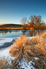 Nature reserve of river Turiec in Slovakia.