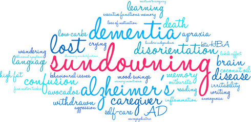 Sundowning Word Cloud