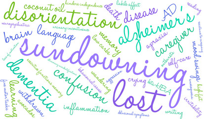 Sundowning Word Cloud
