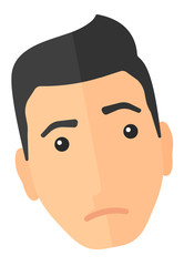 Young depressed man.