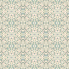 Elegant antique background image of round cross outline pattern.
