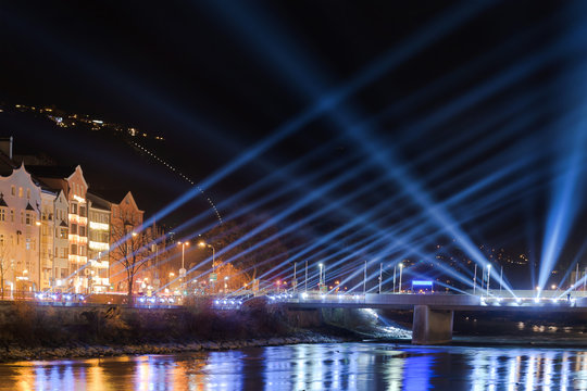 Bergsilvester Innsbruck Lichtshow