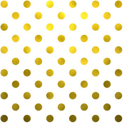 Gold White Polka Dot Pattern Swiss Dots Texture Digital Paper © Christine