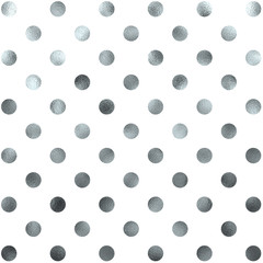 Silver White Polka Dot Pattern Swiss Dots Texture Digital Paper