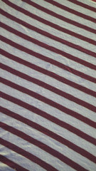 Close up of colorful knitted textile material