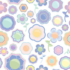 Abstract Seamless Floral Background