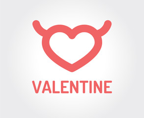 Valentines day greeting card design