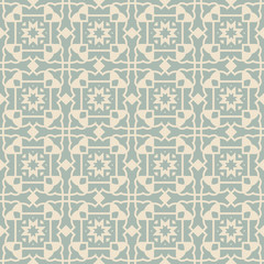 Elegant antique background image of outline geometry cross pattern.
