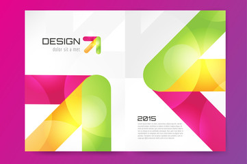 Abstract brochure or flyer design template