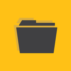 File folder icon for web and mobile.