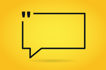 Fototapeta premium Quote blank template bubble empty design