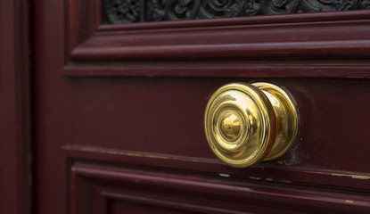 Fototapeta premium Shiny Brass Doorknob