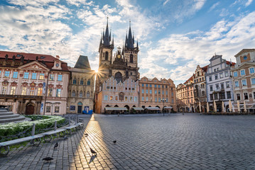 Fototapeta na wymiar Old town square - Prague - Czech Republic