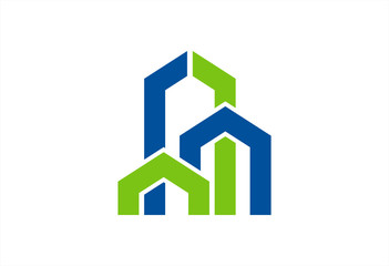 Real estate building logo