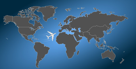 International Airline, map 