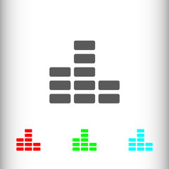 Volume sign icon, vector illustration. Flat design style for web