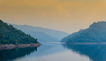 Khundanprakarnchol Dam, Nakornnayok, Thailand.