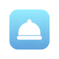 Concierge, bell sign icon, vector illustration. Flat design styl