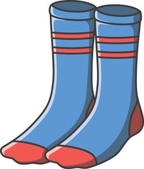 Socks doodle illustration design