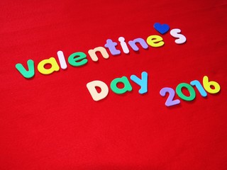Fototapeta na wymiar Valentine's day words