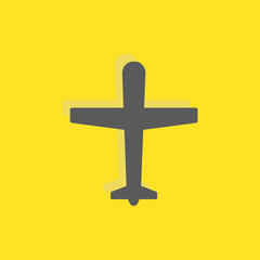 Ariplane sign icon, vector illustration. Flat design style for w