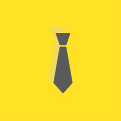 Man tie, business sign icon, vector illustration. Flat design st