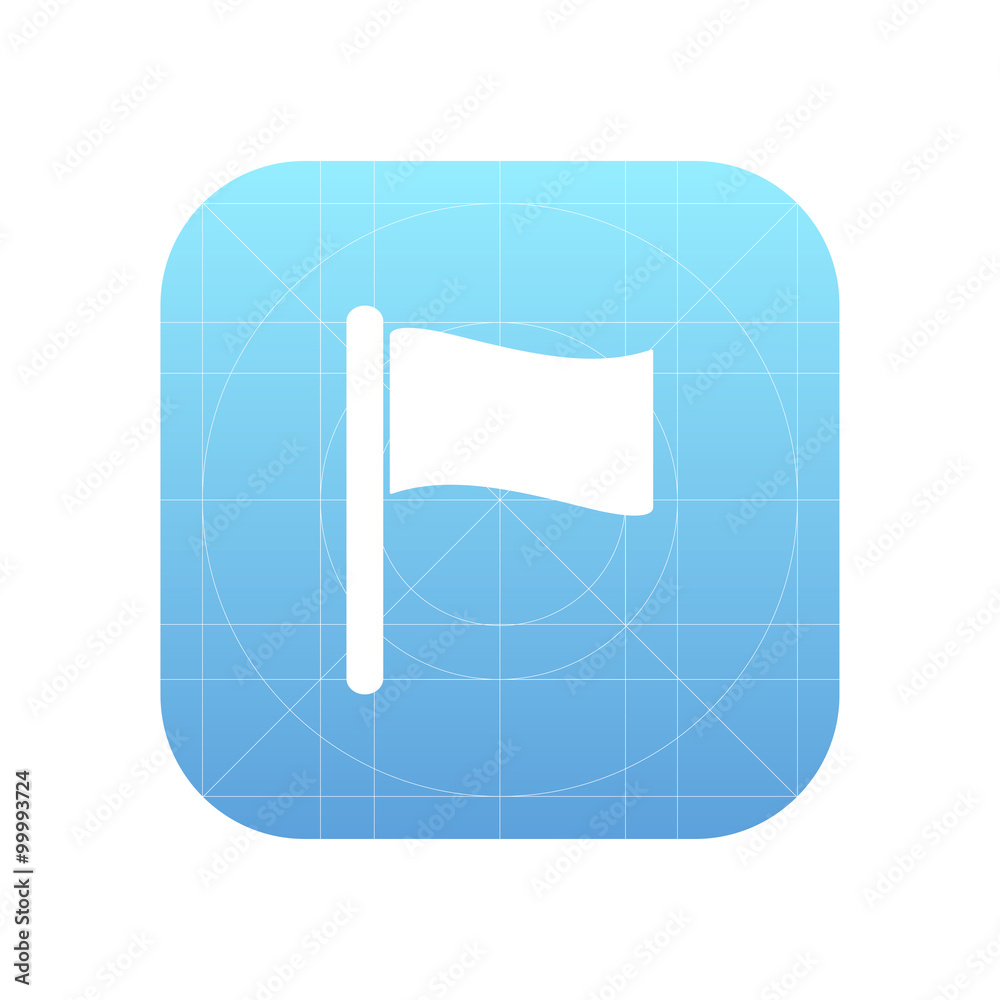 Poster flag sign icon, vector illustration. flat design style for web a