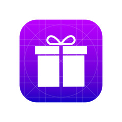 Gift, present sign icon, vector illustration. Flat design style