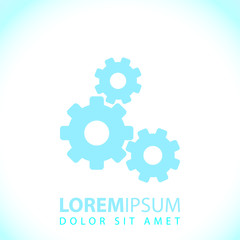 Transmission, settings sign icon, vector illustration. Flat desi