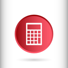 Calculator sign icon, vector illustration. Flat design style for