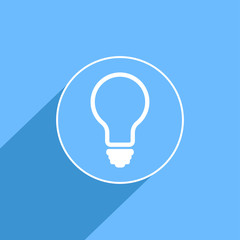 Light sign icon, vector illustration. Flat design style for web