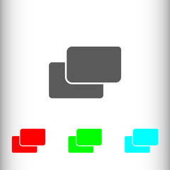 Resize sign icon, vector illustration. Flat design style for web