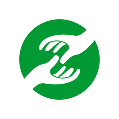 Social Helping Movement Circle Symbol