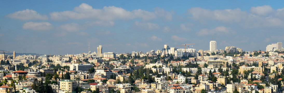 Modern Jerusalem panoramic view