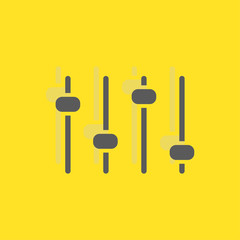 Volume equalizer sign icon, vector illustration. Flat design sty