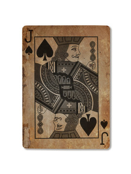 Very old playing card, XXXX