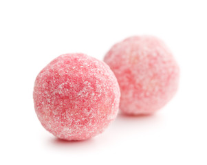 pink marzipan balls