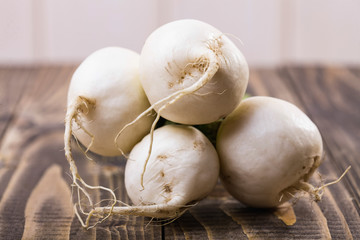 Pile of round root crops