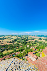 Cordes-sur-Ciel, France from Saint Michel belltower