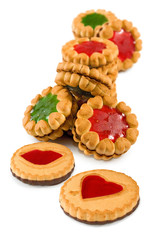 image of delicious cookies close-up