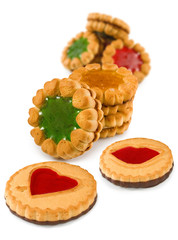 Isolated image of a tasty cookies close-up