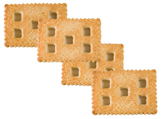 Isolated image of delicious cookies close-up