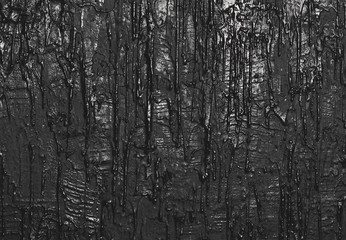 Texture wall with flowing paint, art black background
