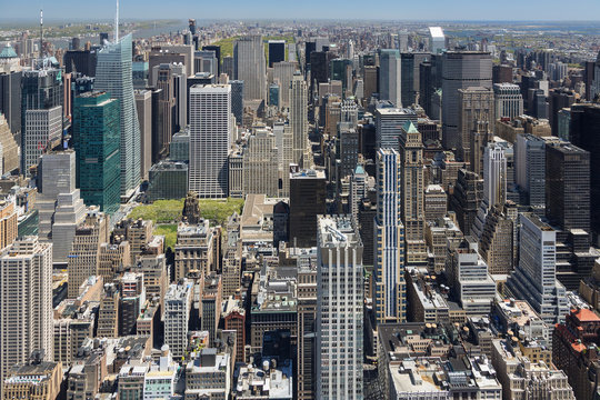 New York, Manhattan Aerial View 